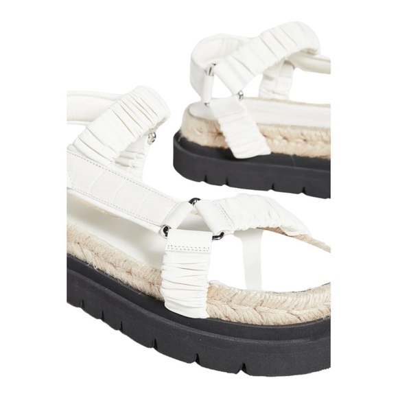 3.1 PHILLIP LIM Noa White Espadrille Platform Strappy Sandal Size EU 41 US 10 - Picture 6 of 8